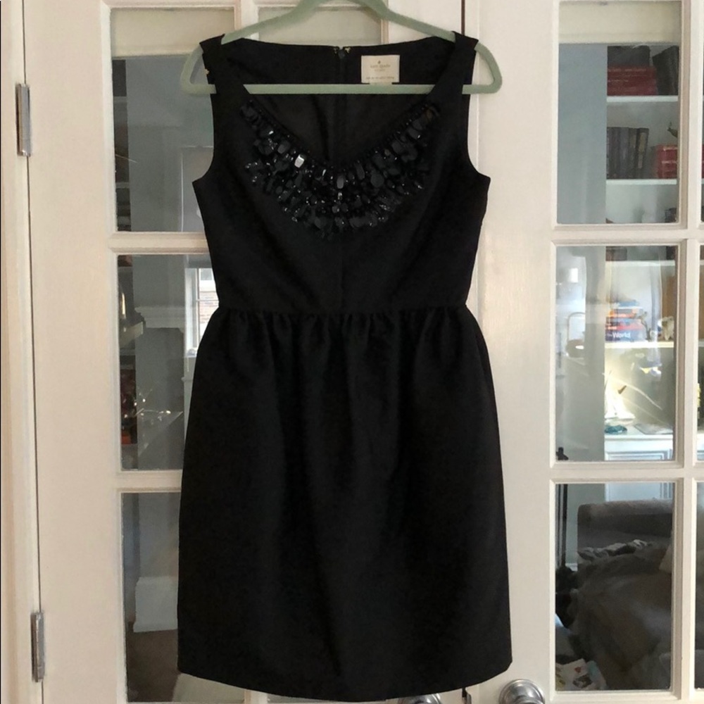 Black Kate Spade Beaded Party Dress